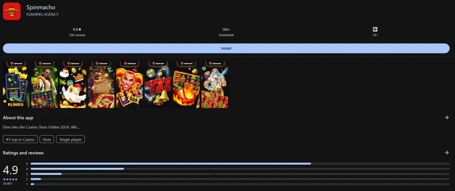 Spinmacho app download